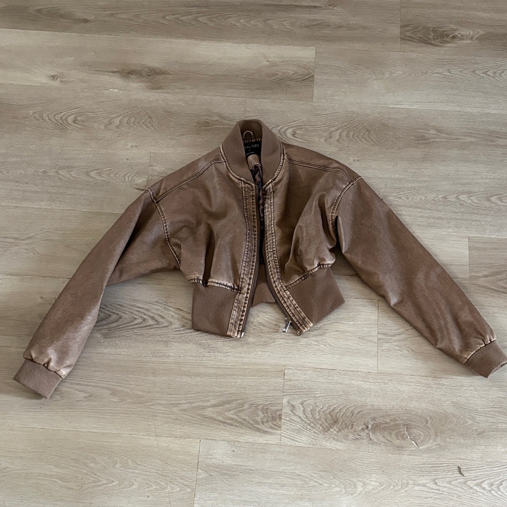 Stylish Tan Bomber Jacket for Women